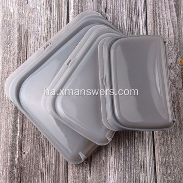 Reusable silicone abinci ajiya jakar ziplock bags